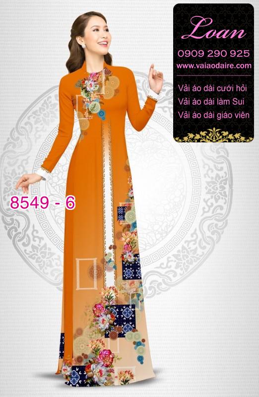 Vải áo dài hoa 3D Vải áo dài hoa 3D