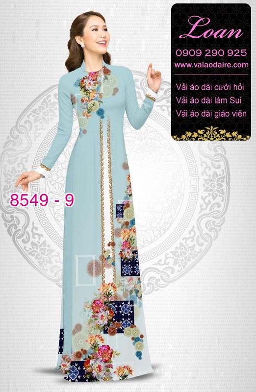 Vải áo dài hoa 3D Vải áo dài hoa 3D