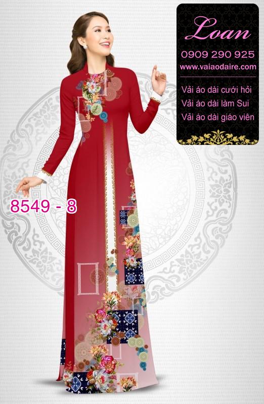 Vải áo dài hoa 3D Vải áo dài hoa 3D