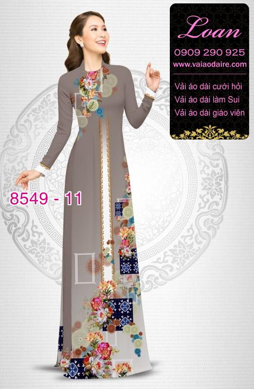 Vải áo dài hoa 3D Vải áo dài hoa 3D