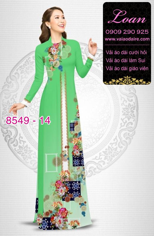 Vải áo dài hoa 3D Vải áo dài hoa 3D