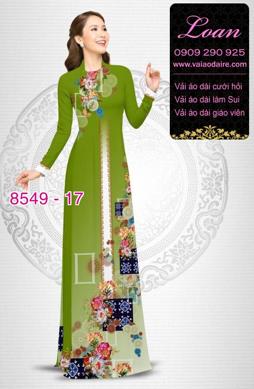 Vải áo dài hoa 3D Vải áo dài hoa 3D