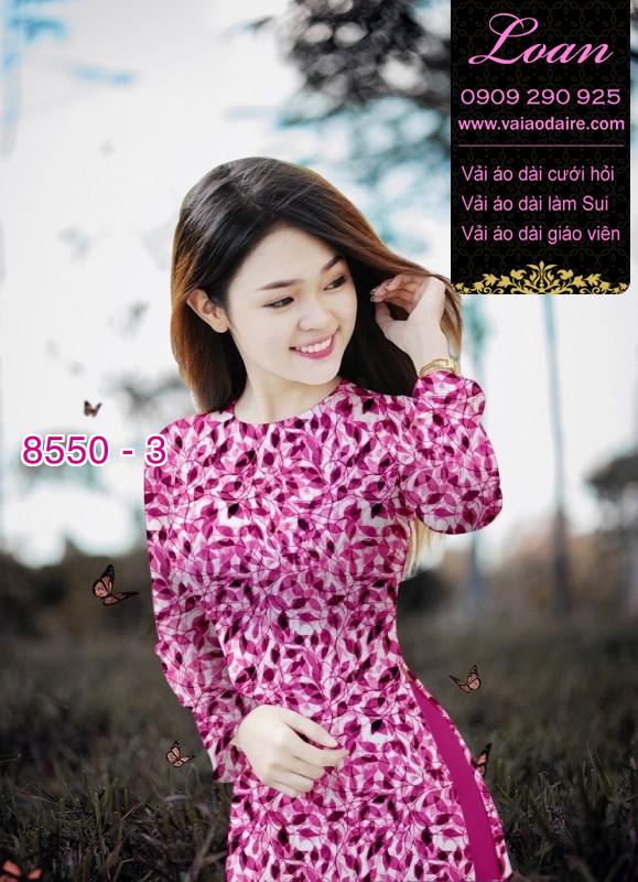Vải áo dài hoa nhí