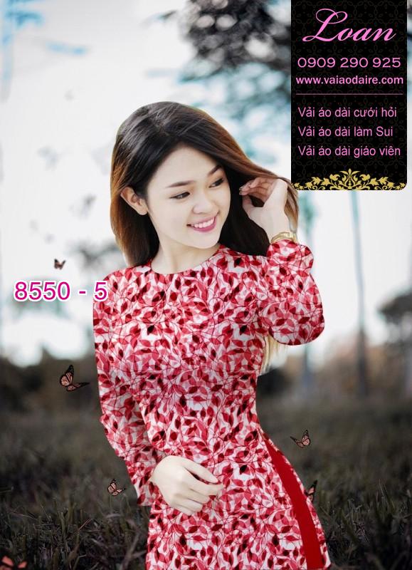 Vải áo dài hoa nhí