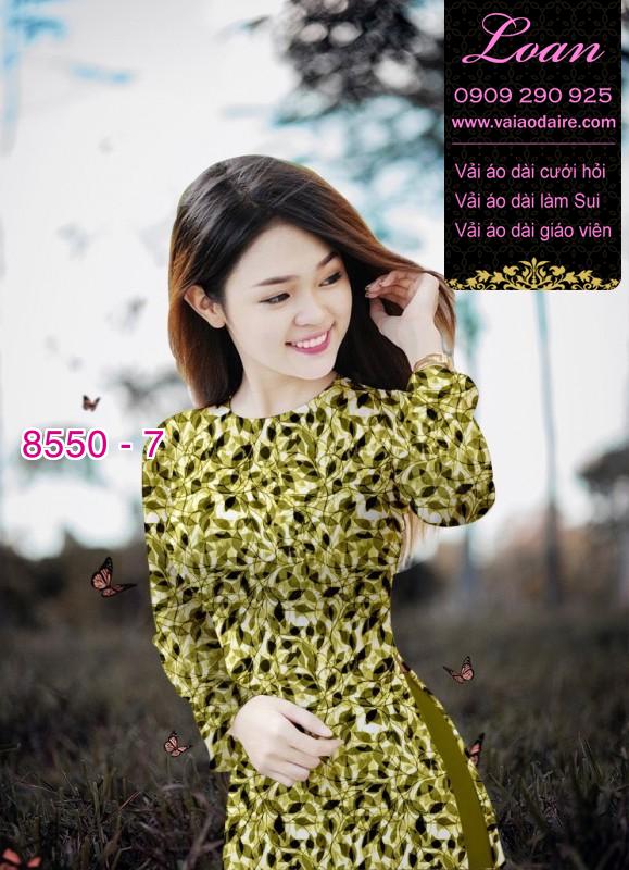 Vải áo dài hoa nhí