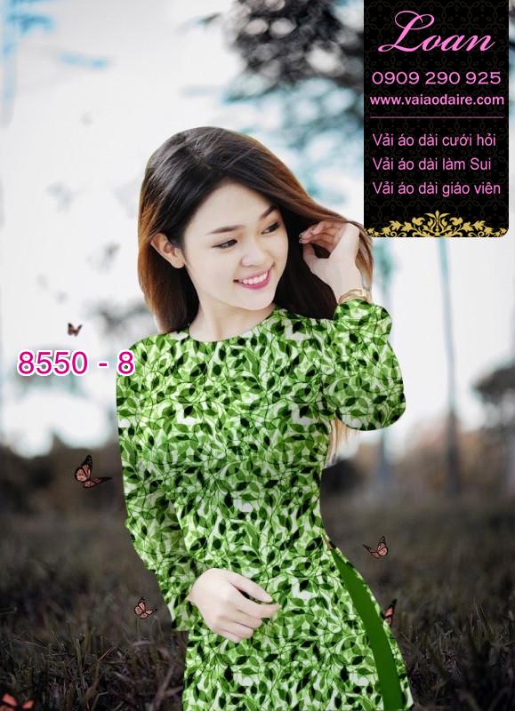 Vải áo dài hoa nhí