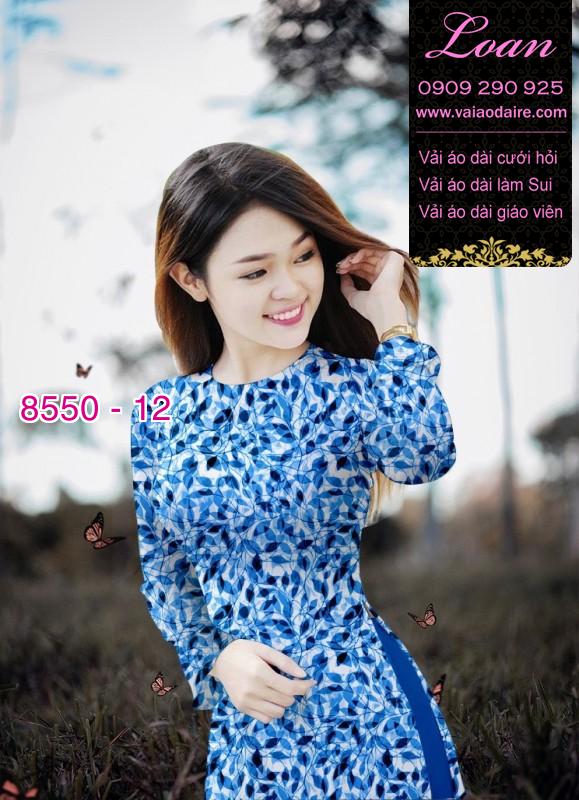 Vải áo dài hoa nhí