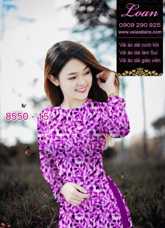 Vải áo dài hoa nhí