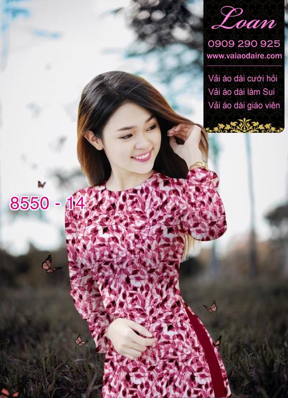 Vải áo dài hoa nhí