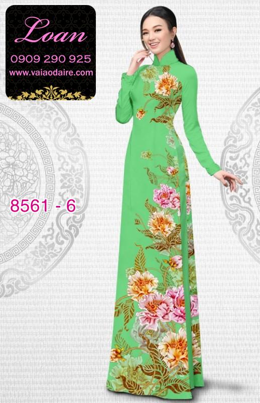 Vải áo dài hoa 3D