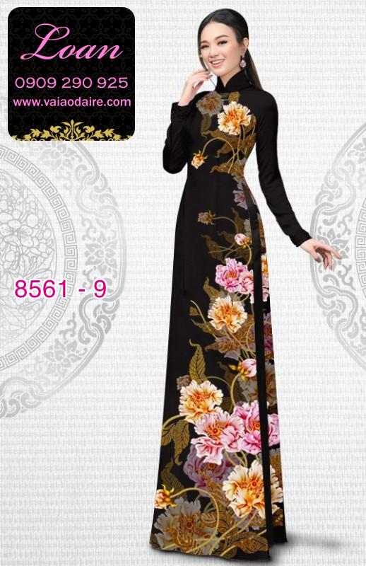 Vải áo dài hoa 3D