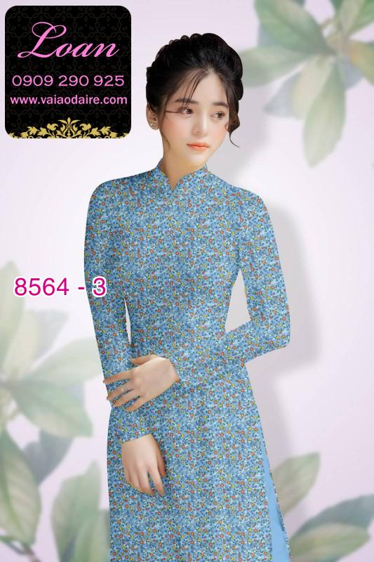 Vải áo dài hoa nhí