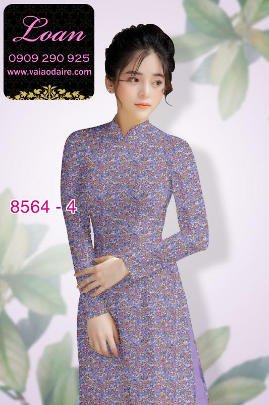 Vải áo dài hoa nhí