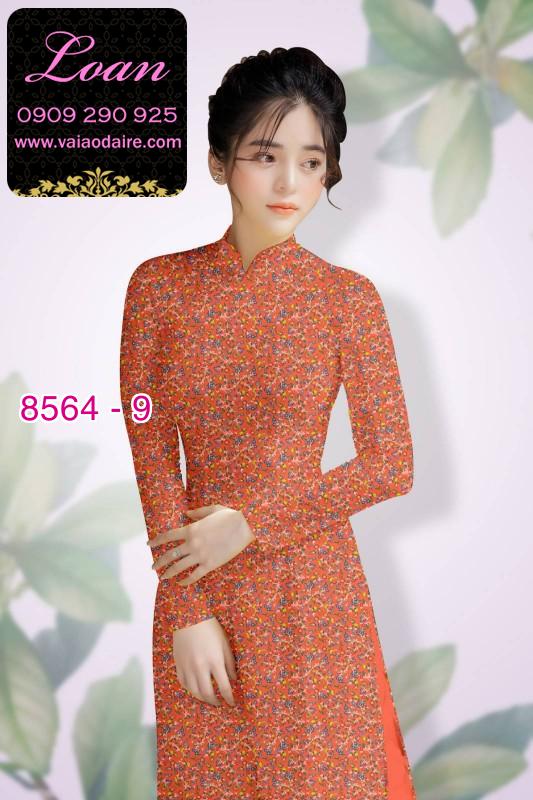Vải áo dài hoa nhí
