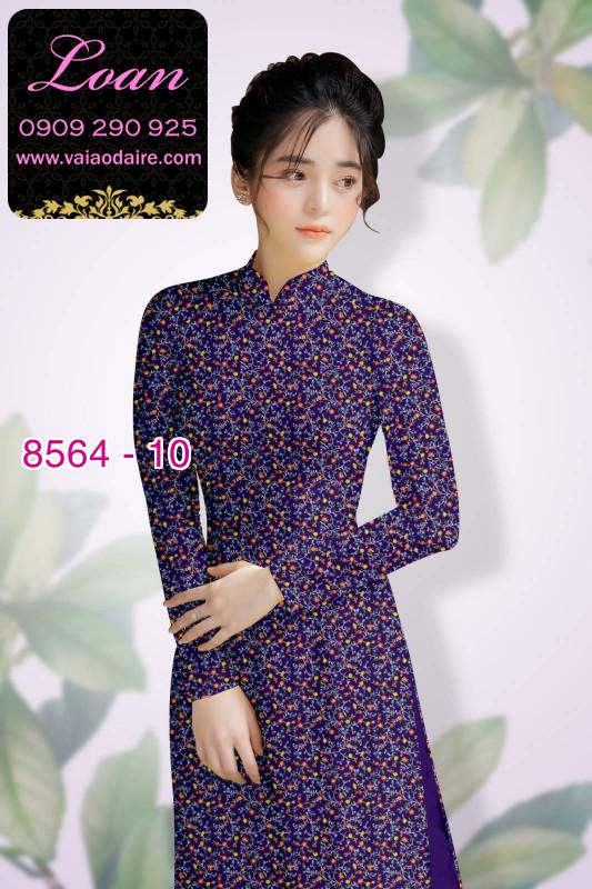 Vải áo dài hoa nhí