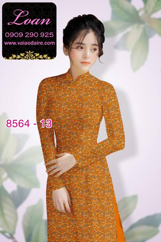 Vải áo dài hoa nhí