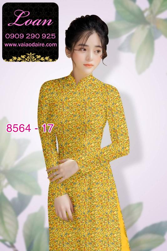 Vải áo dài hoa nhí