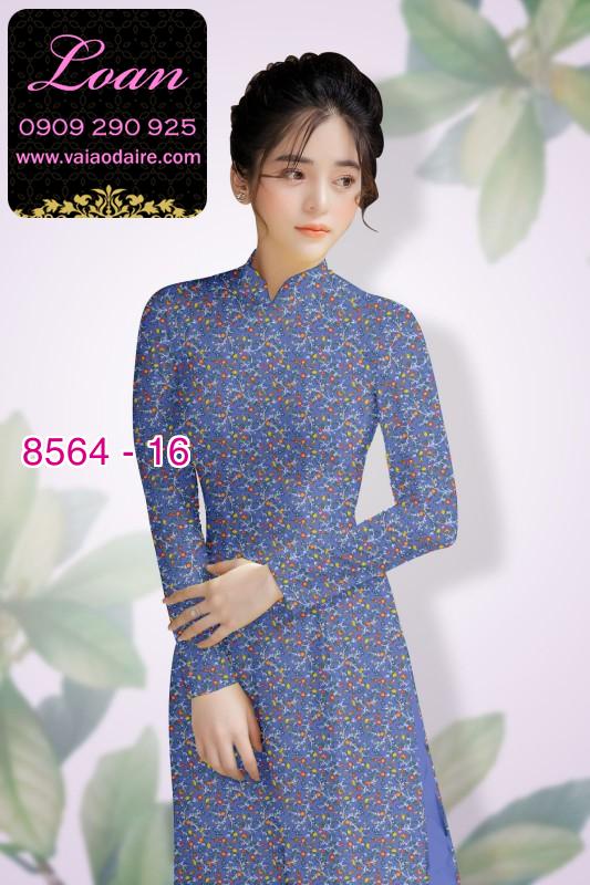 Vải áo dài hoa nhí