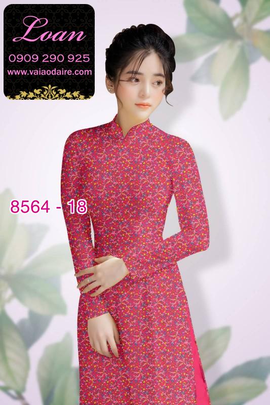 Vải áo dài hoa nhí