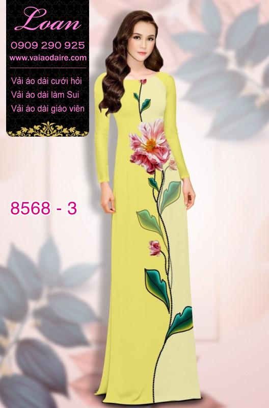 Vải áo dài hoa dây