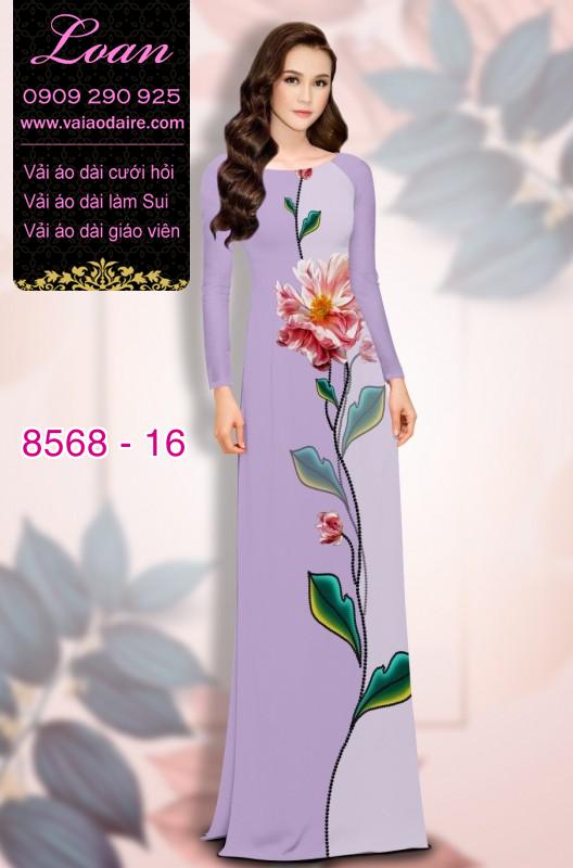 Vải áo dài hoa dây