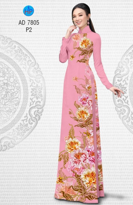 Vải áo dài hoa dây Vải áo dài hoa dây