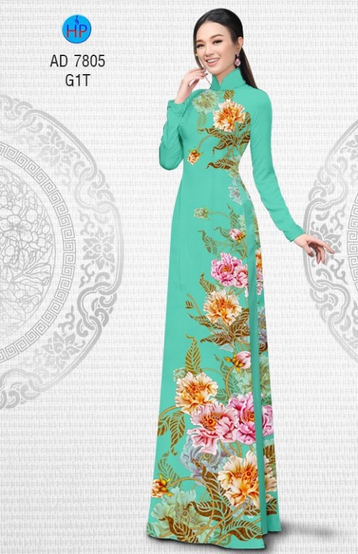 Vải áo dài hoa dây Vải áo dài hoa dây