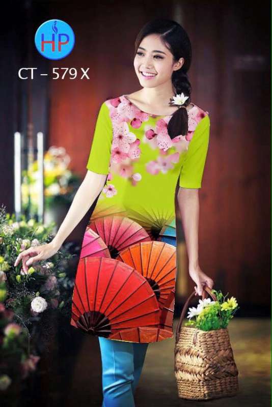 Vải áo dài Cách Tân hình quạt