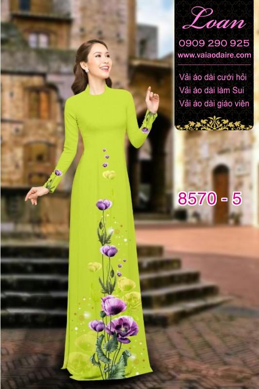 Vải áo dài hoa dây