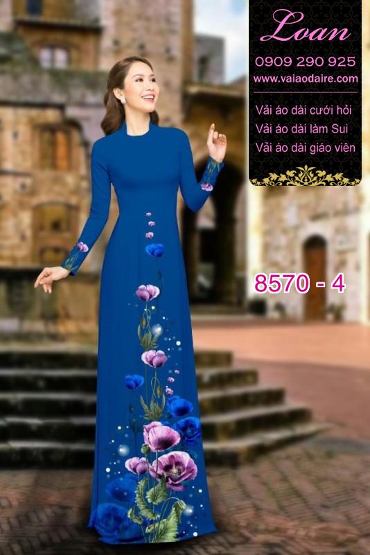 Vải áo dài hoa dây