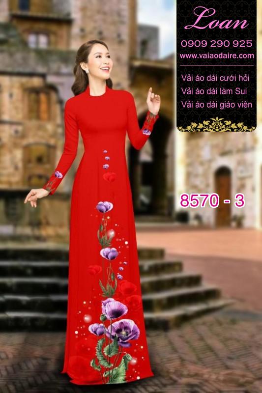 Vải áo dài hoa dây