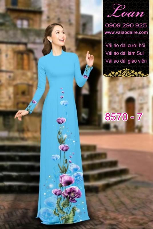 Vải áo dài hoa dây