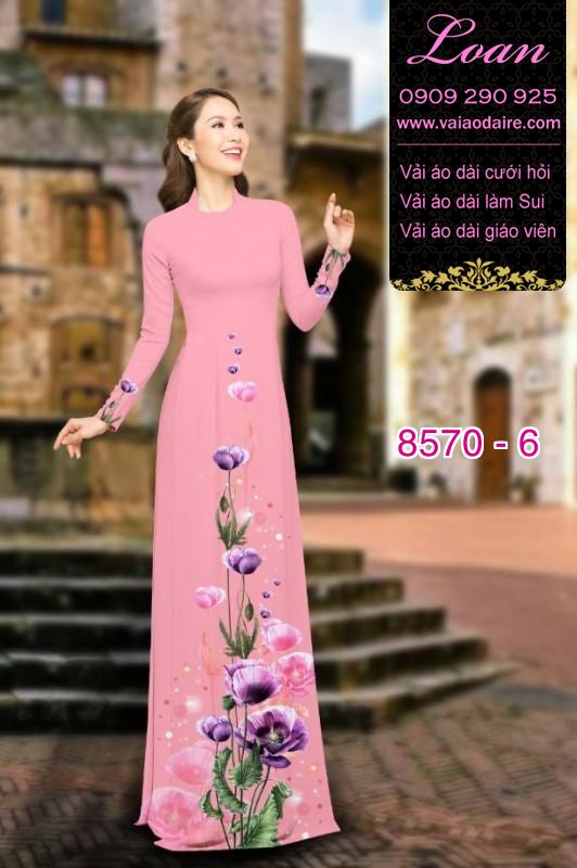 Vải áo dài hoa dây