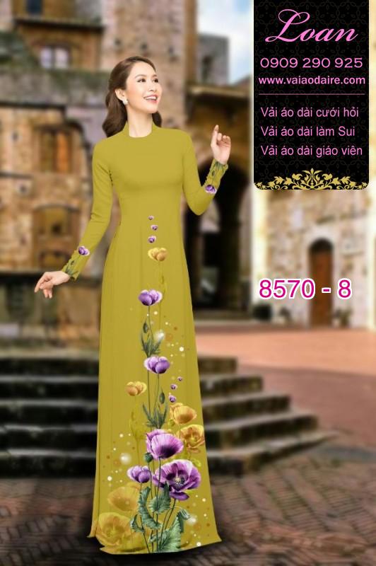 Vải áo dài hoa dây