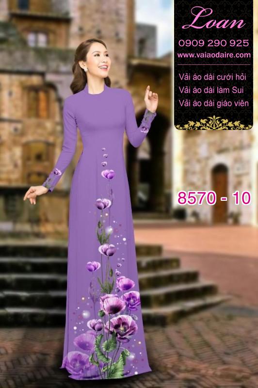 Vải áo dài hoa dây