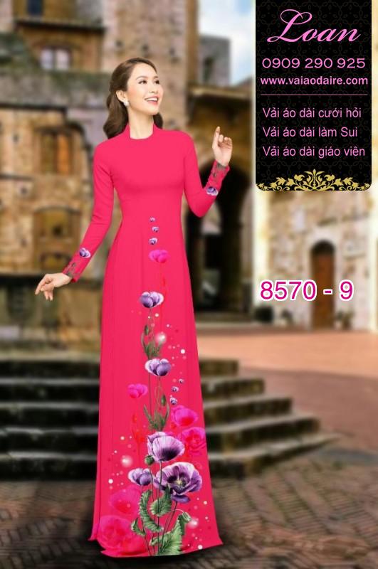 Vải áo dài hoa dây