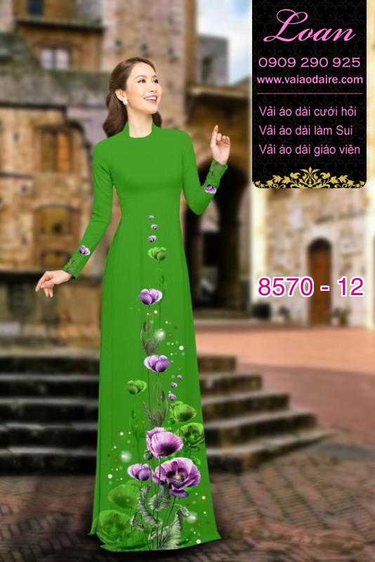 Vải áo dài hoa dây