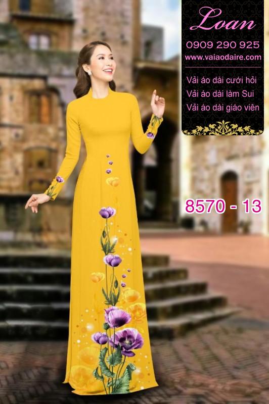 Vải áo dài hoa dây