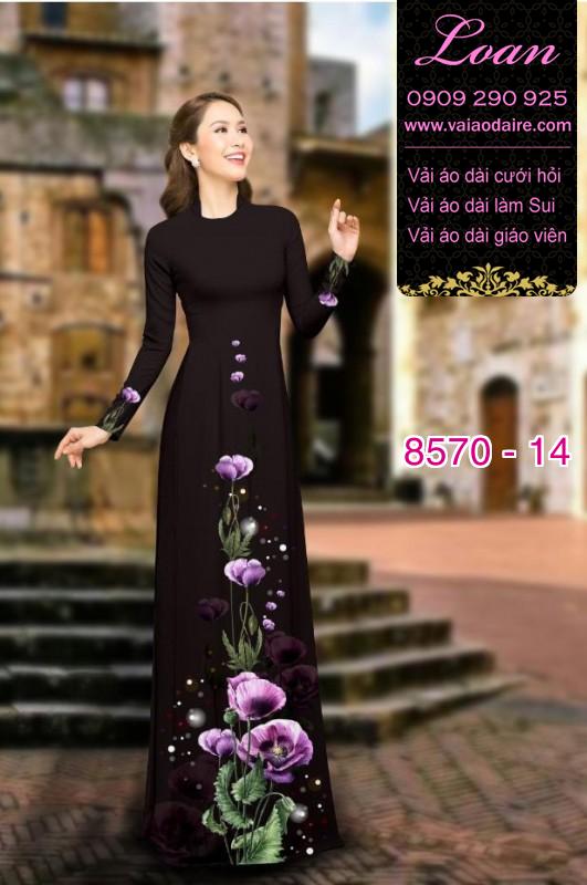 Vải áo dài hoa dây