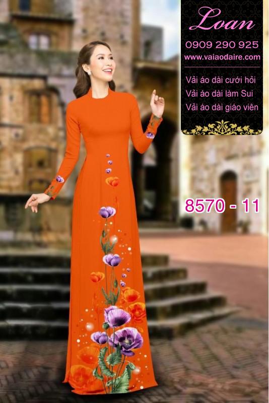 Vải áo dài hoa dây