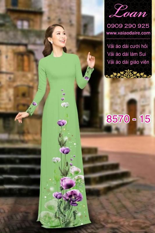 Vải áo dài hoa dây