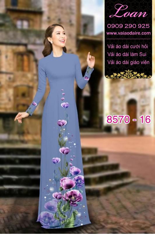 Vải áo dài hoa dây