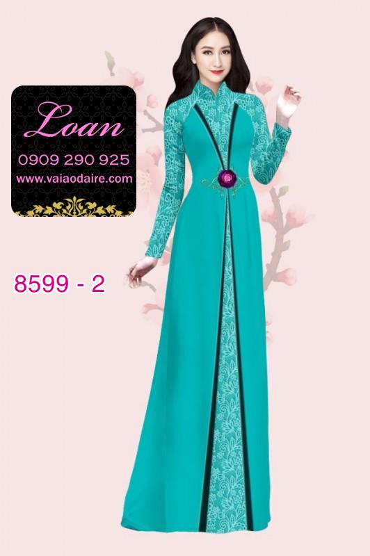 Vải áo dài hoa văn dọc