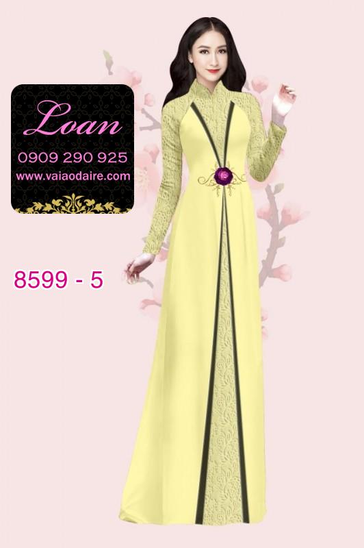 Vải áo dài hoa văn dọc