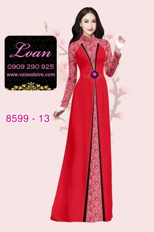 Vải áo dài hoa văn dọc