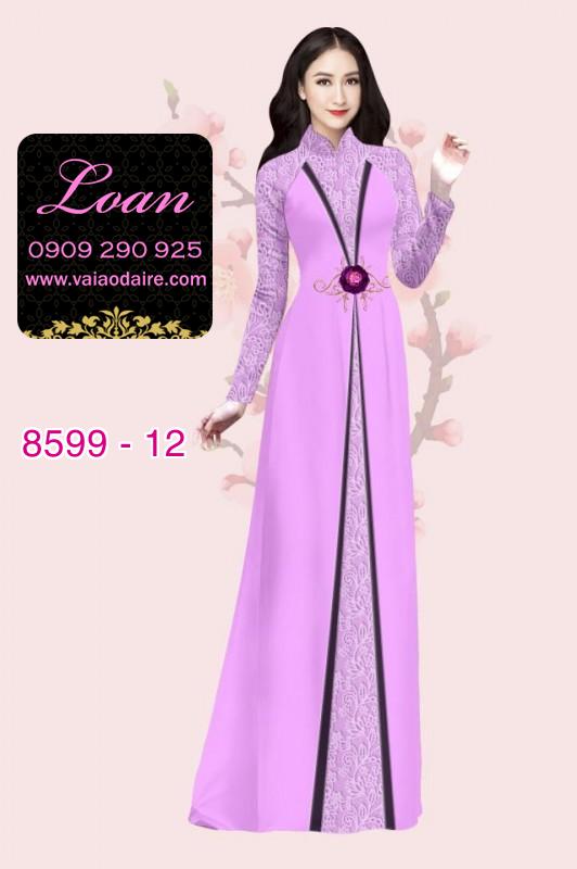 Vải áo dài hoa văn dọc