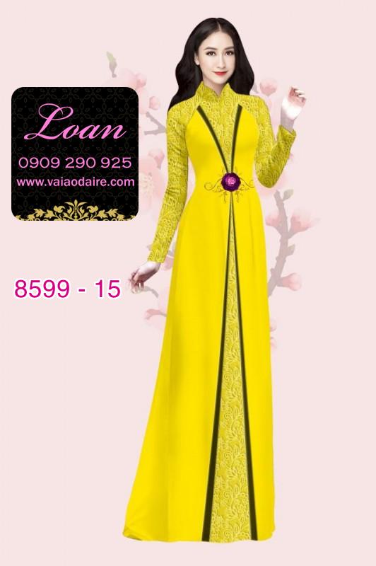 Vải áo dài hoa văn dọc
