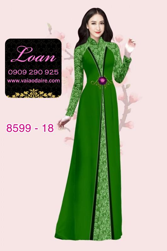 Vải áo dài hoa văn dọc