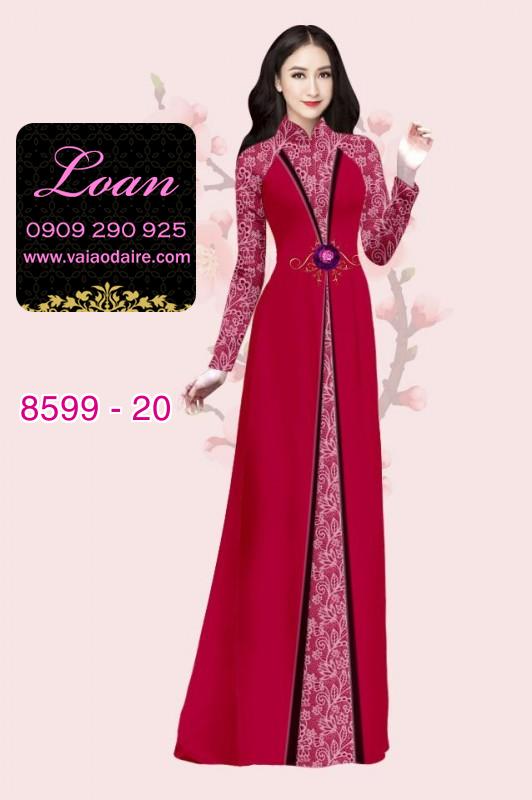 Vải áo dài hoa văn dọc