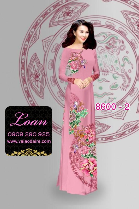 Vải áo dài hoa 3D